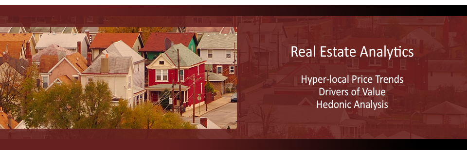 real estate analytics, hyper-local price trends, drivers of value, hedonic analysis